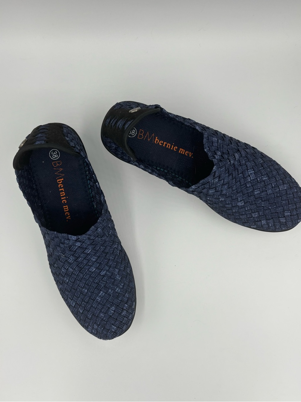 bernie mev. Women's  Woven Slip-On Loafers in Navy